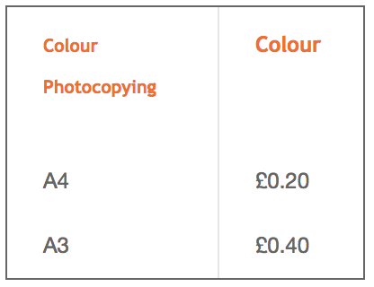 Minuteman Press Colour Photocopying Prices